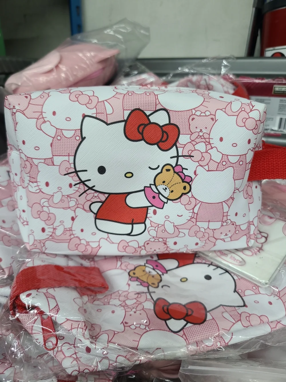 kitty Travel Cosmetic Large Capacity  Pouch/bag Makeup Bag with Mirror
